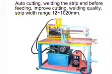 Découpage automatique, soudage des extrémités avant alimentation, améliore le découpage, la qualité de soudage, la plage de largeur de bande est de 12-1020mm