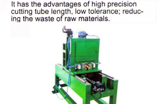 Il détient les avantages de haute précision pour la longueur de tube à couper, tolérance basse, réduction de quantité d'utilisation de matériaux